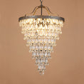 Load image into Gallery viewer, Crystal Inverted Pyramid Chandelier