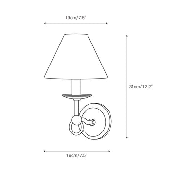 Sullivan Wall Lamp – detail 3 — Dimension drawings 1