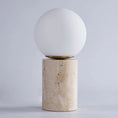 Load image into Gallery viewer, Maxax Deeluxe Travertine Table Lamp