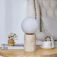 Load image into Gallery viewer, Maxax Deeluxe Travertine Table Lamp