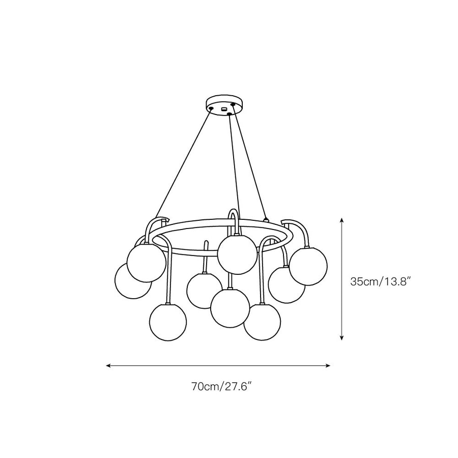 Maytoni Chandelier – detail 3 — Dimension drawings 1