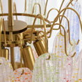 Load image into Gallery viewer, Confetti Glass Tiered Chandelier