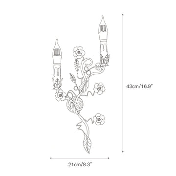 Mechini Wall Lamp – detail 4 — Dimension drawings 2
