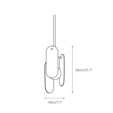 Megalith Marble Pendant Lamp – detail 3 — Dimension drawings 1