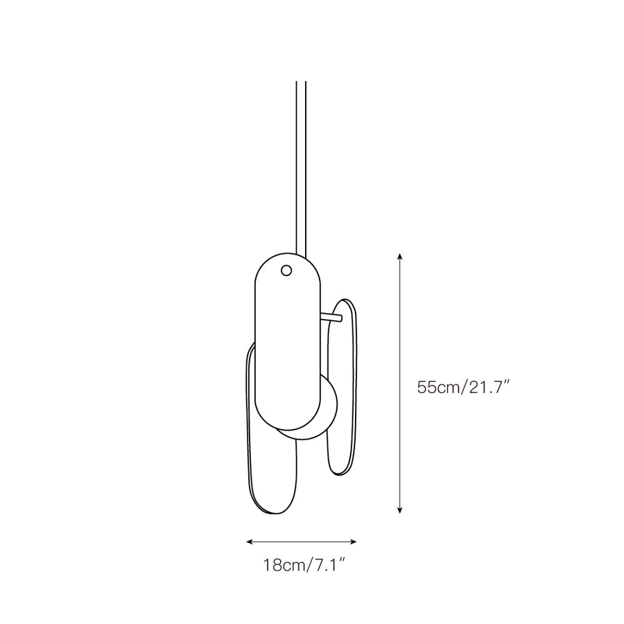 Megalith Marble Pendant Lamp – detail 3 — Dimension drawings 1
