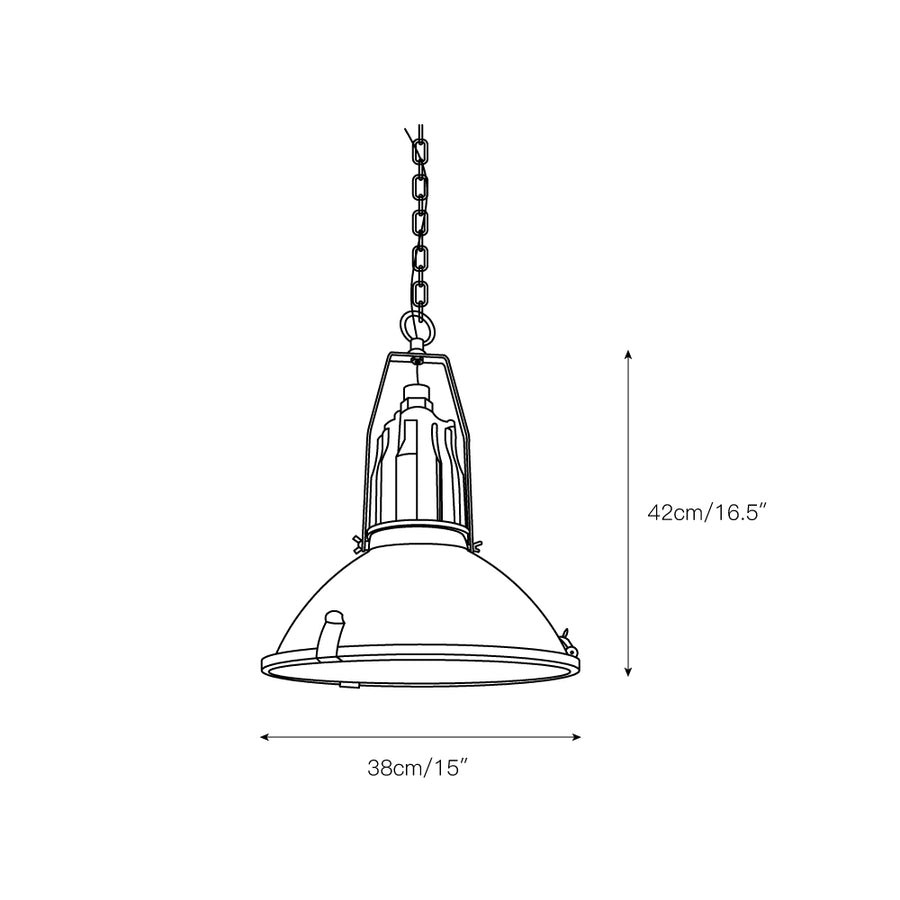 Mercana Zaio Pendant Light – detail 3 — Dimension drawings 1