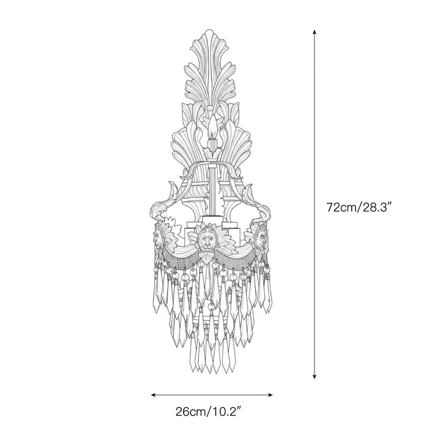 Mesas Brass Wall Lamp – detail 5 — Dimension drawings 1