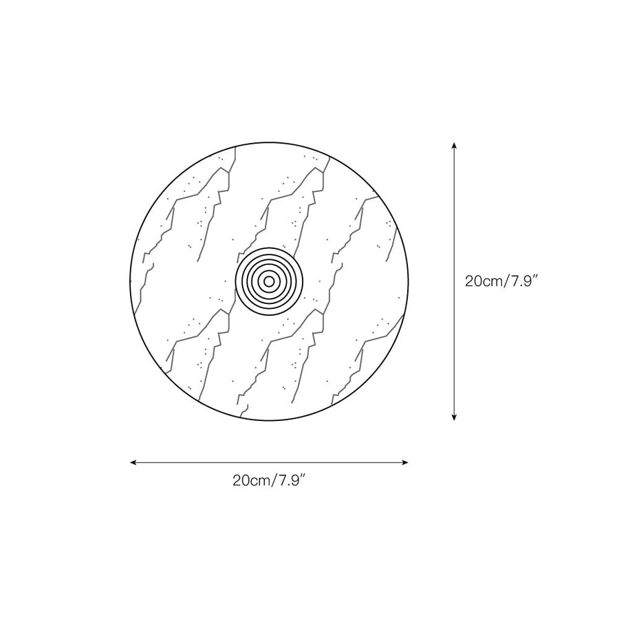 Calacatta Marble Wall Lamp – detail 5 — Dimension drawings 1