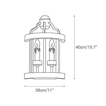 Messina Wall Lamp – detail 4 — Dimension drawings 1