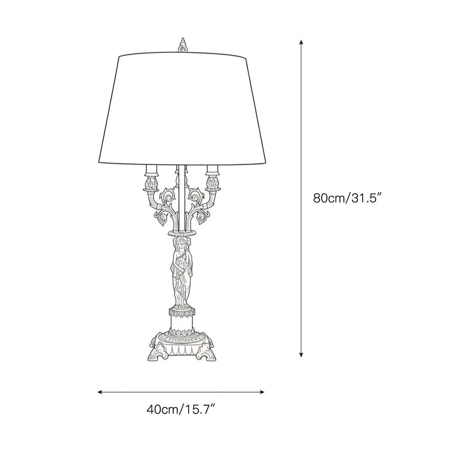 Metamorphosis Table Lamp – detail 3 — Dimension drawings 1