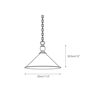 Midvale Pendant Light – detail 3 — Dimension drawings 1
