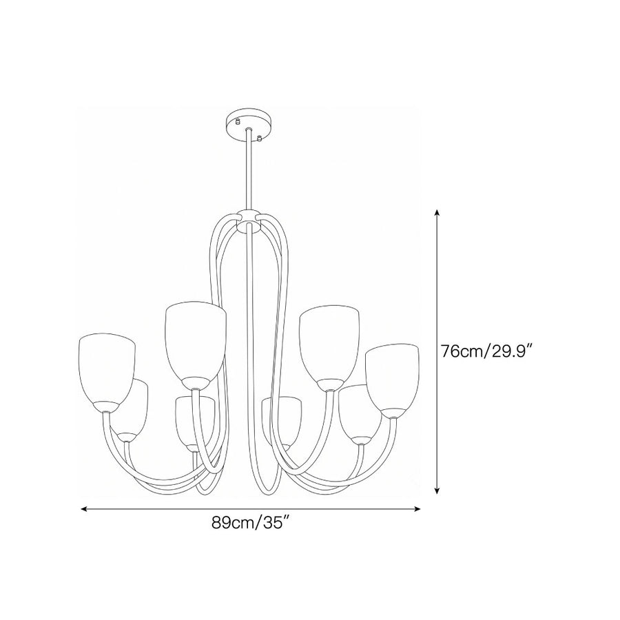 Mild Velin Chandelier – detail 6 — Dimension drawings 4