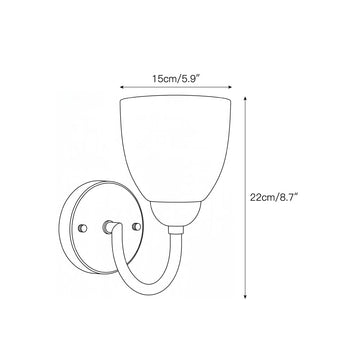 Mild Velin Wall Sconce – detail 3 — Dimension drawings 1