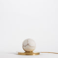 Load image into Gallery viewer, Mini Alabaster Moon Table Lamp