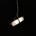 Load image into Gallery viewer, Mini Cylindrical Alabaster Pendant Light