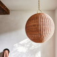 Load image into Gallery viewer, Miramar Rattan Round Pendant Lamp