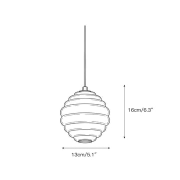 Mireille Alabaster Pendant Lamp – detail 3 — Dimension drawings 1