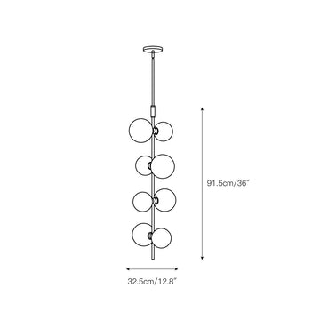 ModernRail Pendant Lamp – detail 3 — Dimension drawings 1