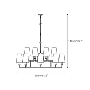 Modica Chandelier – detail 3 — Dimension drawings 1