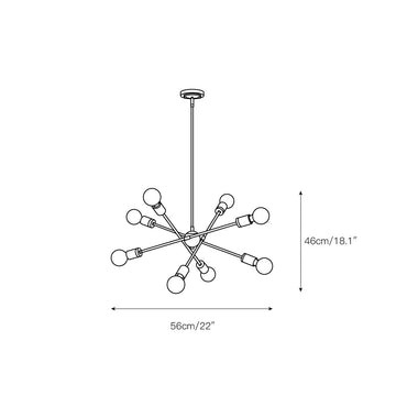 Module Chandelier – detail 3 — Dimension drawings 1