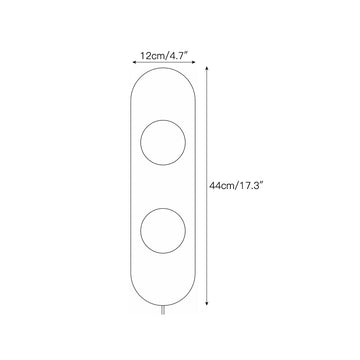 Modulo Marble Plug-in Wall Sconce – detail 4 — Dimension drawings 2