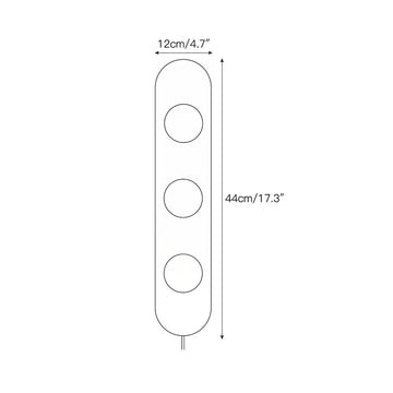 Modulo Marble Plug-in Wall Sconce – detail 5 — Dimension drawings 3
