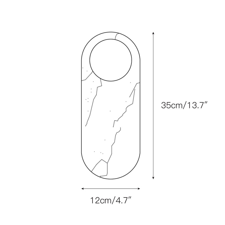 Modulo Marble Wall Lamp – detail 4 — Dimension drawings 1