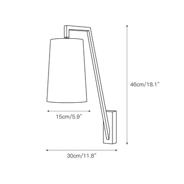 Monty Wall Lamp – detail 4 — Dimension drawings 2