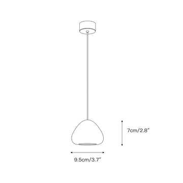Morphe Alabaster Pendant Lamp – detail 3 — Dimension drawings 1