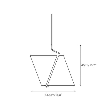 Mosaic Pendant Lamp – detail 3 — Dimension drawings 1
