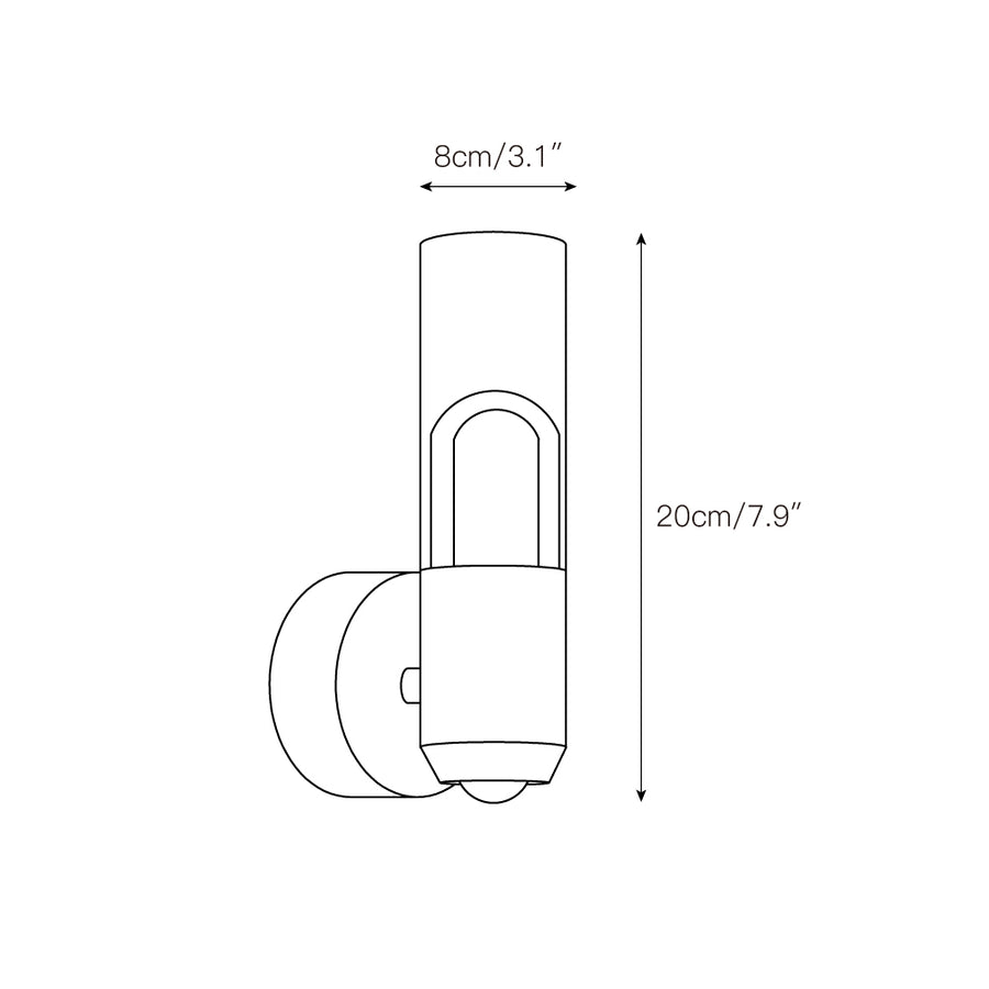 Moxie LED Wall Lamp – detail 5 — Dimension drawings 2