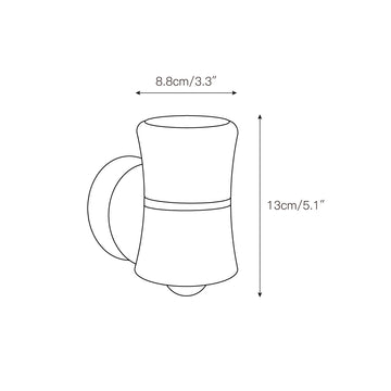 Moxie LED Wall Lamp – detail 4 — Dimension drawings 1