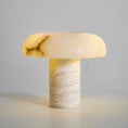 Load image into Gallery viewer, Mushroom Type Alabaster Table Lamp