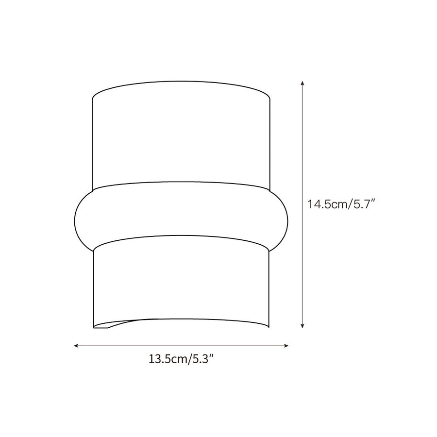 Mya Travertine Wall Lamp – detail 7 — Dimension drawings 5