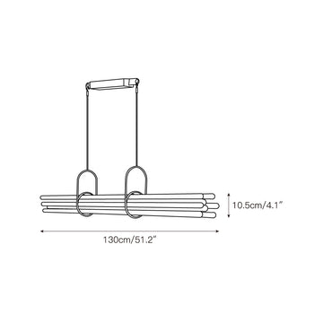 NL 12 Chandelier – detail 3 — Dimension drawings 1