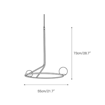 Na Lini Chandelier – detail 3 — Dimension drawings 1