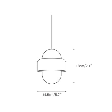 Naga Pendant Lamp – detail 3 — Dimension drawings 1