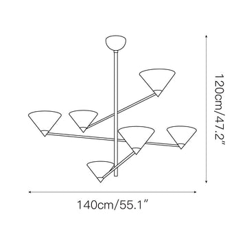 Nari Chandelier – detail 5 — Dimension drawings 3