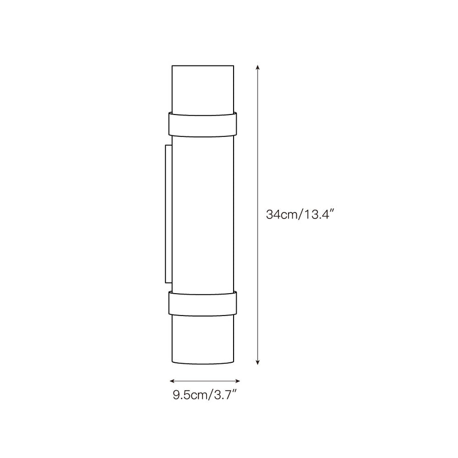 Natalia Onyx Wall Lamp – detail 3 — Dimension drawings 1
