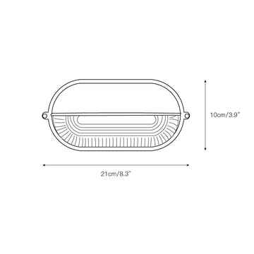 Nauticus Outdoor Wall Lamp – detail 3 — Dimension drawings 1