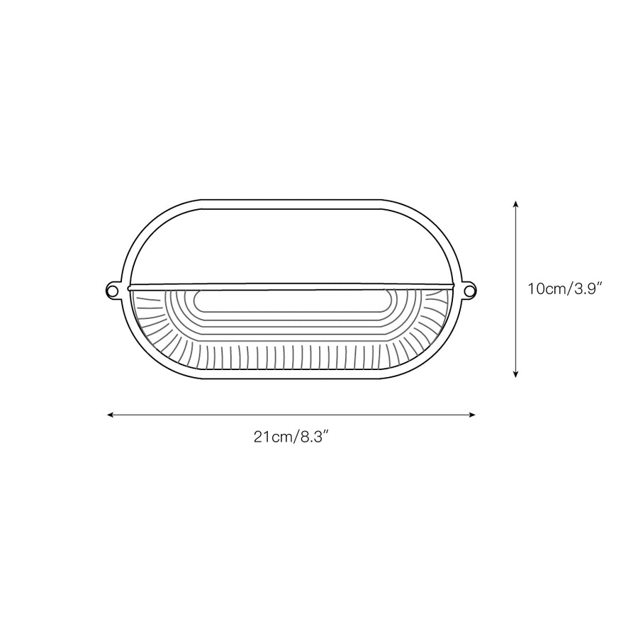 Nauticus Outdoor Wall Lamp – detail 3 — Dimension drawings 1
