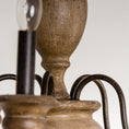Load image into Gallery viewer, Neddy Wood Chandelier
