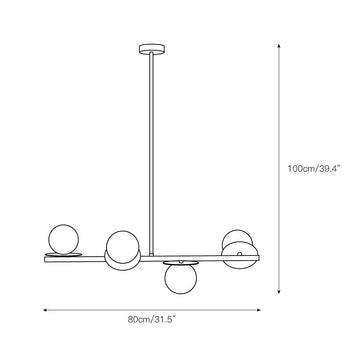 Nethi Chandelier – detail 3 — Dimension drawings 1