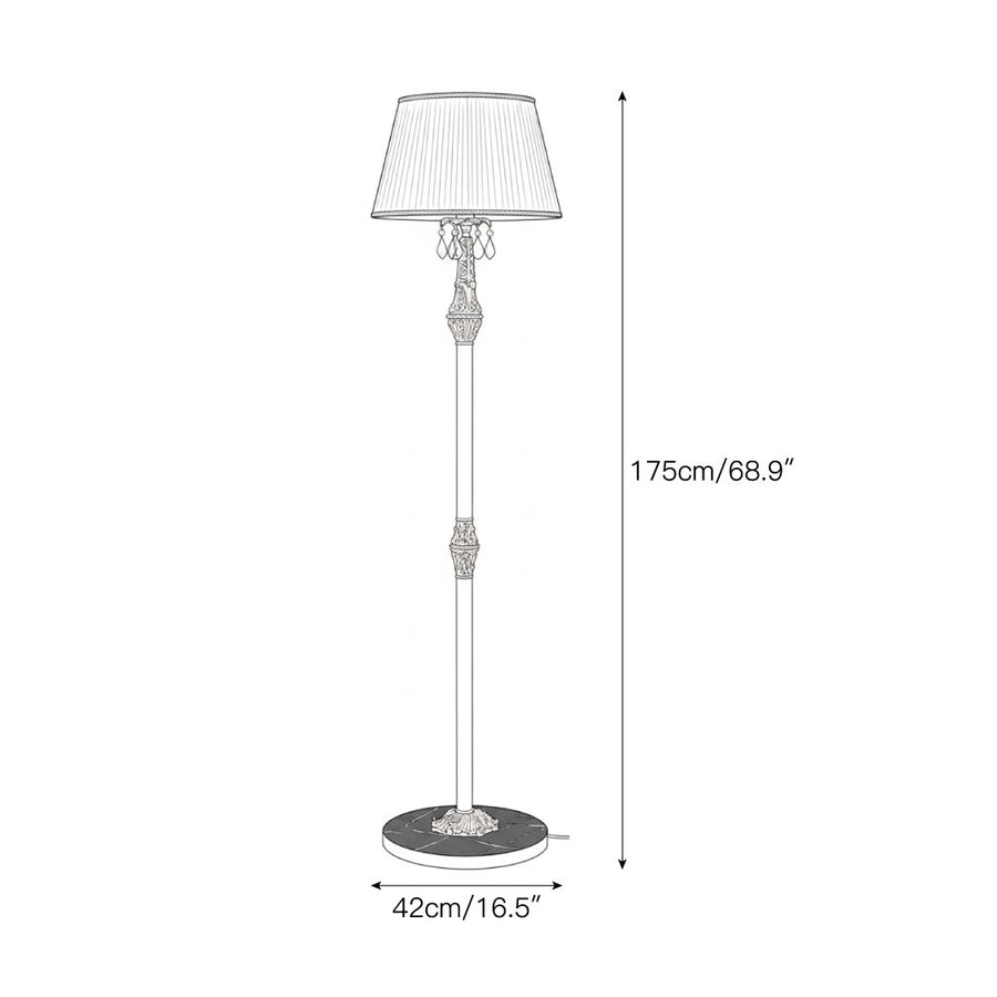Newport Floor Lamp – detail 3 — Dimension drawings 1