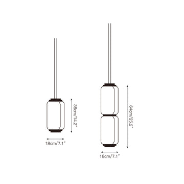Noctambule Pendant Lamp – detail 3 — Dimension drawings 1