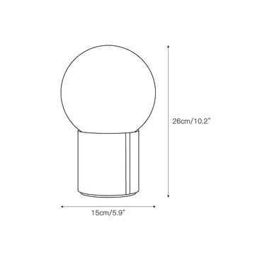 Nocte Table Lamp – detail 3 — Dimension drawings 1