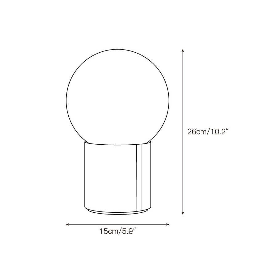 Nocte Table Lamp – detail 3 — Dimension drawings 1