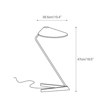 Non La Table Lamp – detail 3 — Dimension drawings 1