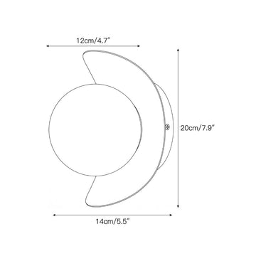Nouvel Alabaster Wall Sconce – detail 3 — Dimension drawings 1