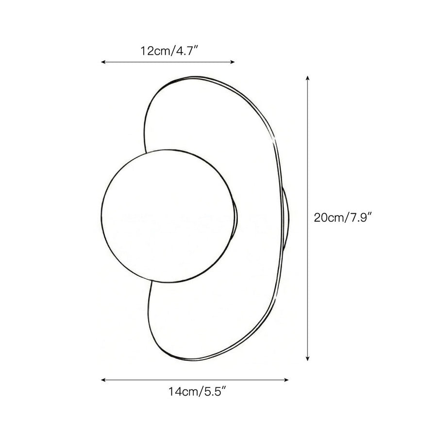 Nouvel Wall Lamp – detail 3 — Dimension drawings 1